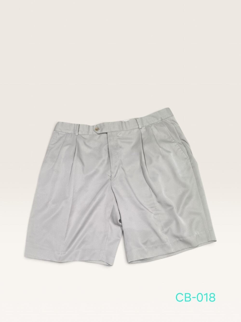 Ballin Relax Comfort Eze Pleated Dress Shorts Mens Size 38 Gray Chino Golf